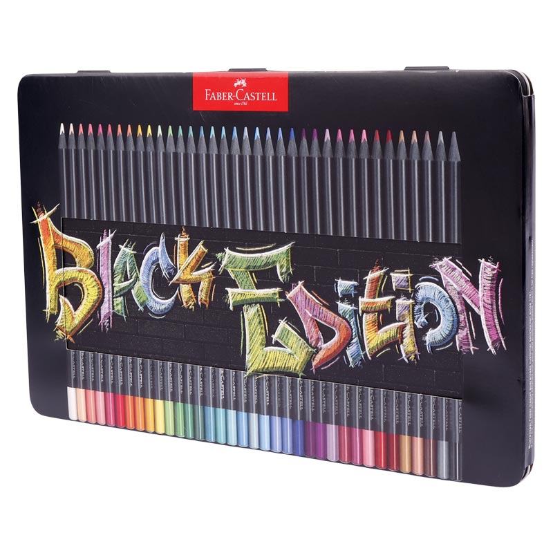 مداد رنگی 36 رنگ فابر کاستل 116437 Black Edition