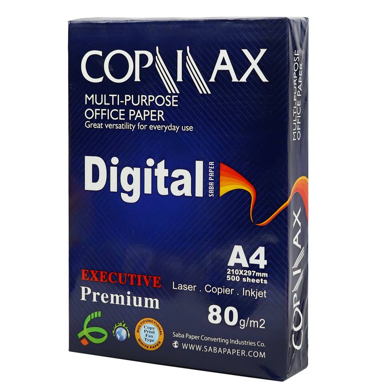 کاغذ A4 کپی مکس دیجیتال صبا 80 گرم بسته 500 عددی