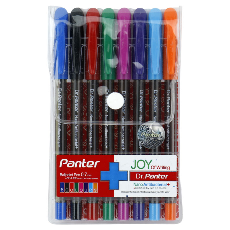خودکار رنگی پنتر 0.7 میلی متر DP-105 WP8 بسته 8 عددی